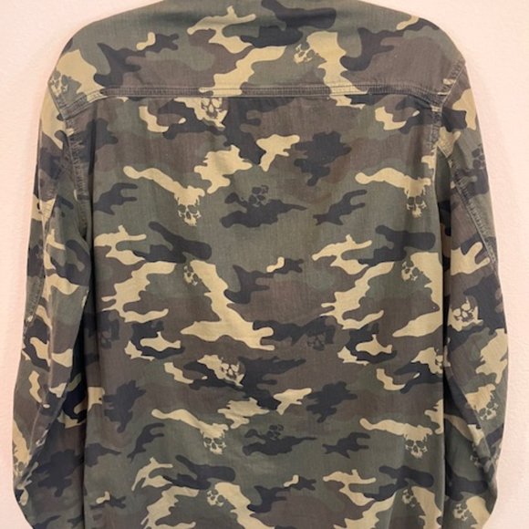 The Kooples Men's Camouflage Scull pattern Shirt Jacket - Picture 6 of 9